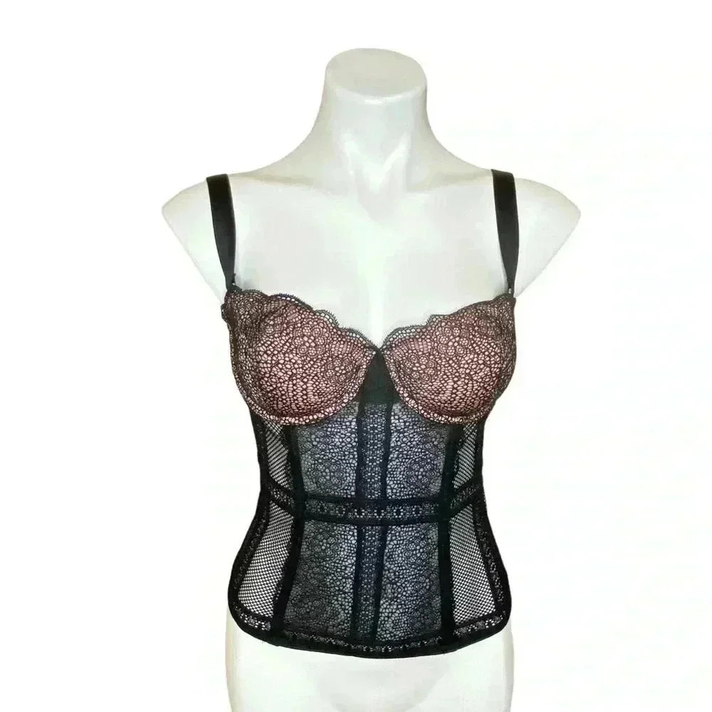Victoria’s Secret 33C coquette garter bustier corset size 34C New with tags